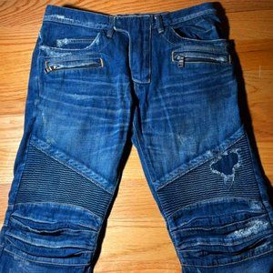 100% Authentic Balmain Biker Jeans